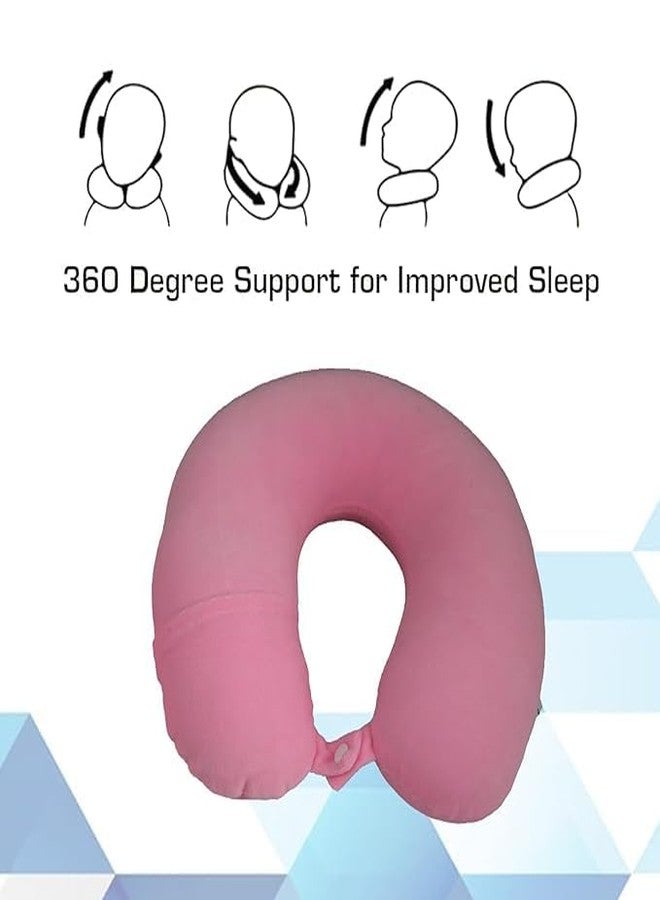 BREDA Versatile Travel Neck Pillow, Travel Essential Neck Support & Comfort for Flights, Cars | Neck Pain Relief & Sleeping Car Cushions Comfort Travel Accessories, Air Pillow, Neck Rest - Image 4